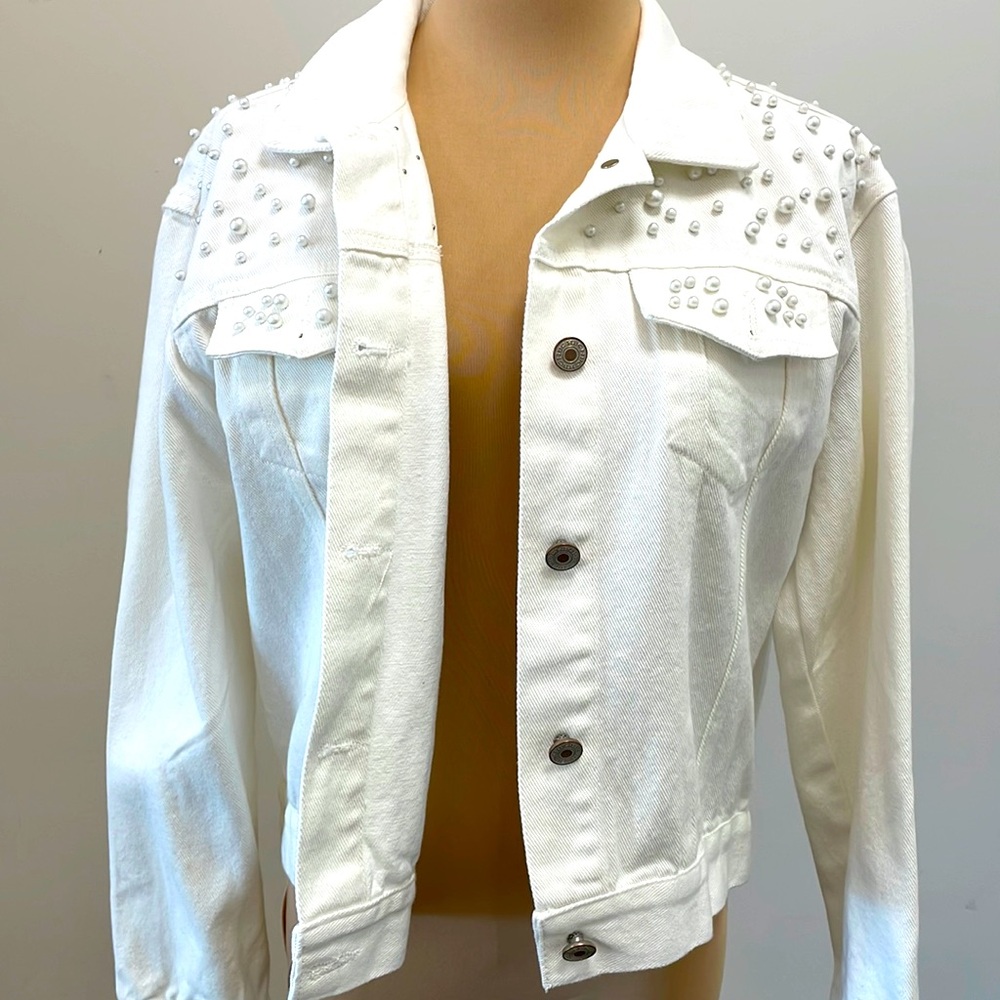 Pearl “Bride” Denim Jacket